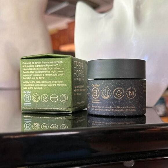 NIB Irene Forte Hibiscus Night Cream + Myoxinol Luxury Fast Antiaging Wrinkles - Picture 8 of 12